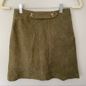 LF Green Corduroy Skirt